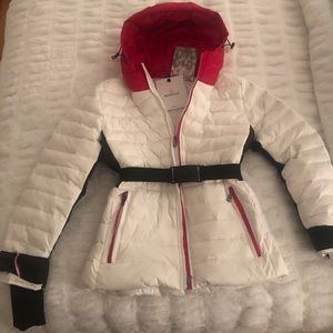 White and red Moncler